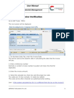 User Manual: MIRO Enter Invoice Verification