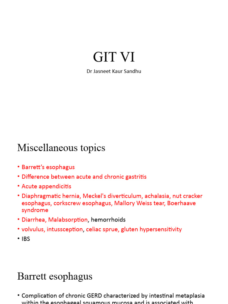 Git Vi | PDF | Esophagus | Gastrointestinal Tract