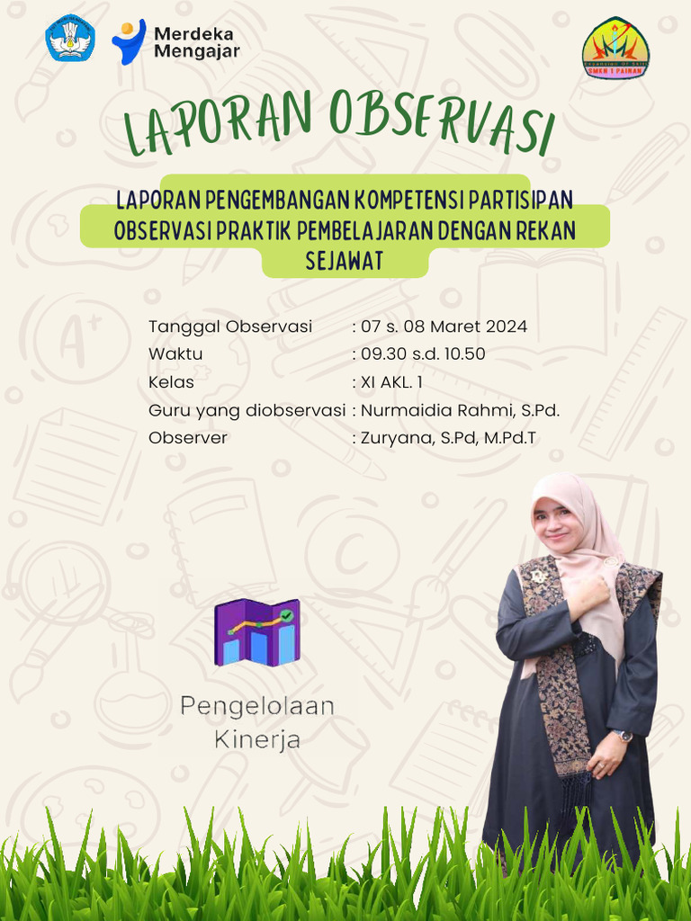 Laporan Observasi Kelas Zuryana - SMKN 1 Painan | PDF