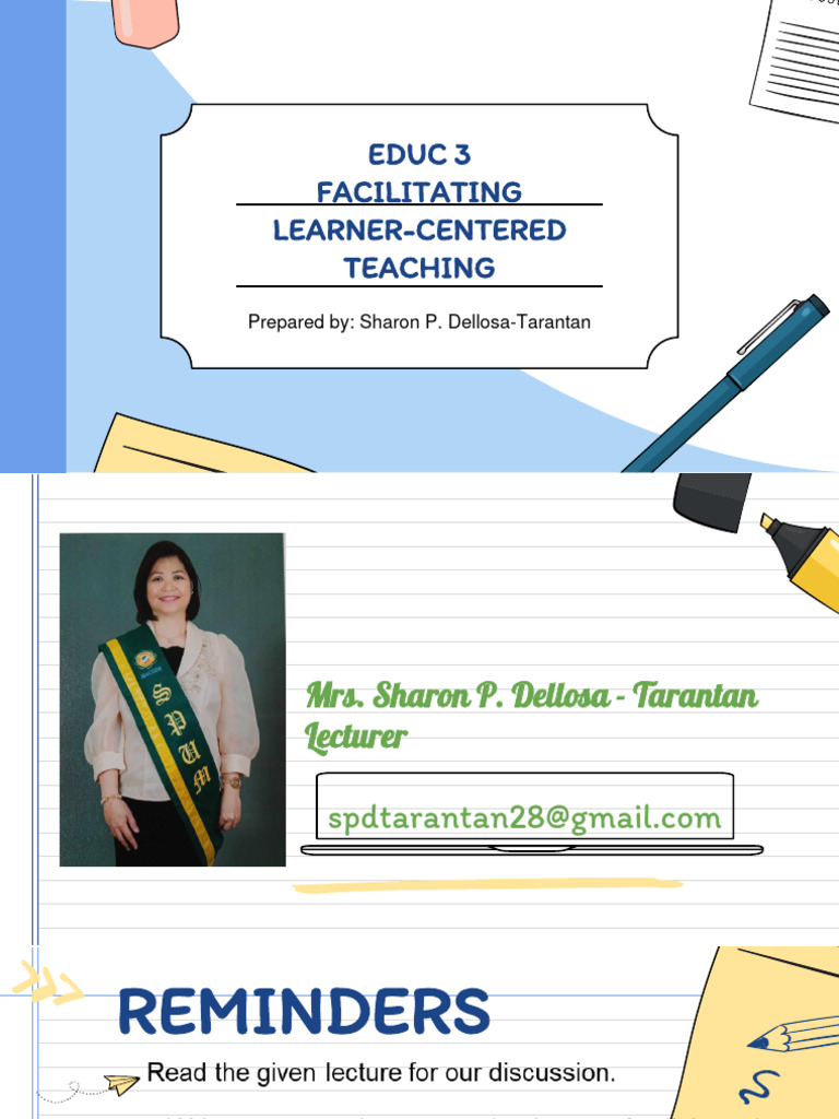 Learner-Centered Teaching Guide | PDF | Learning | Teachers