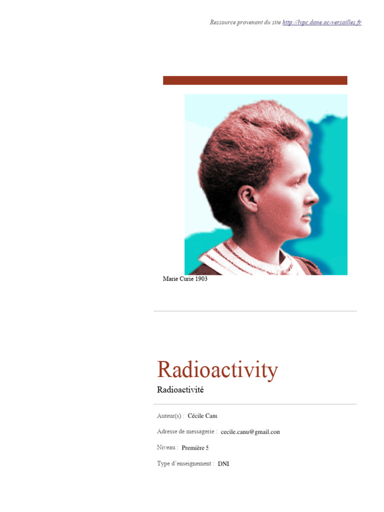 Understanding Radioactivity Basics | PDF | Atoms | Neutron