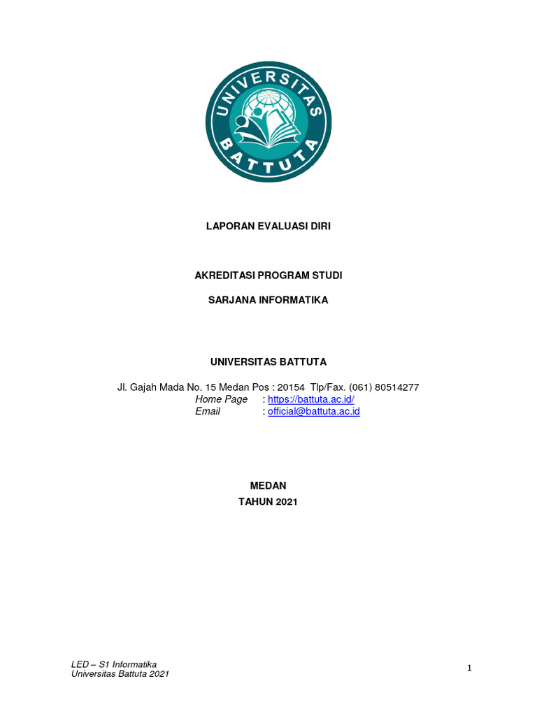 Akreditasi Program Studi S1 Informatika | PDF