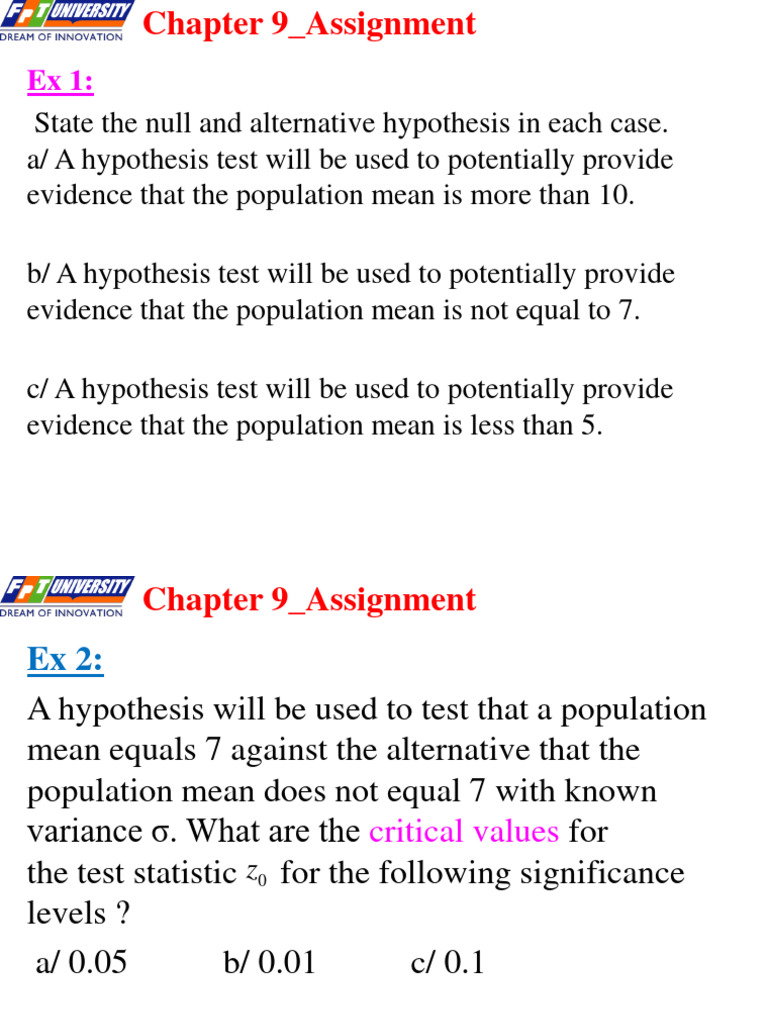 Spring2024 - Chapter 9 - Assignment | PDF | P Value | Statistical ...