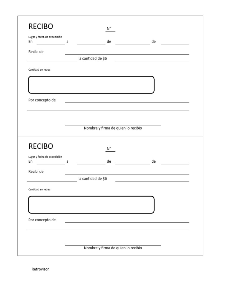 Modelo de Recibo de Alquiler | PDF | Alimentos