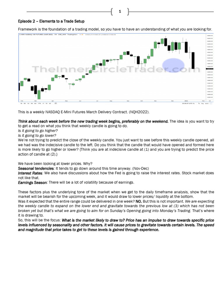 ICT Mentorship Episode 2 Summary | PDF | Market Liquidity | Prices