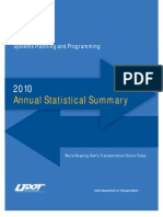 UDOT 2010 Annual Statistical Summary Web