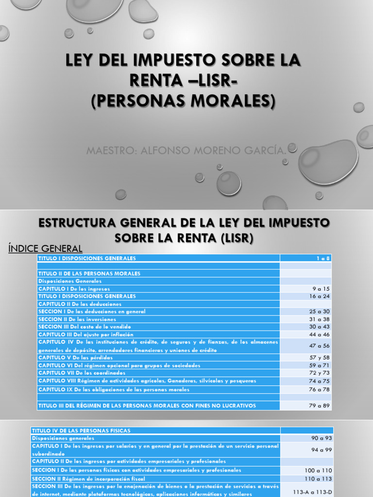 Isr Personas Morales | PDF | Impuesto sobre la renta | Economias