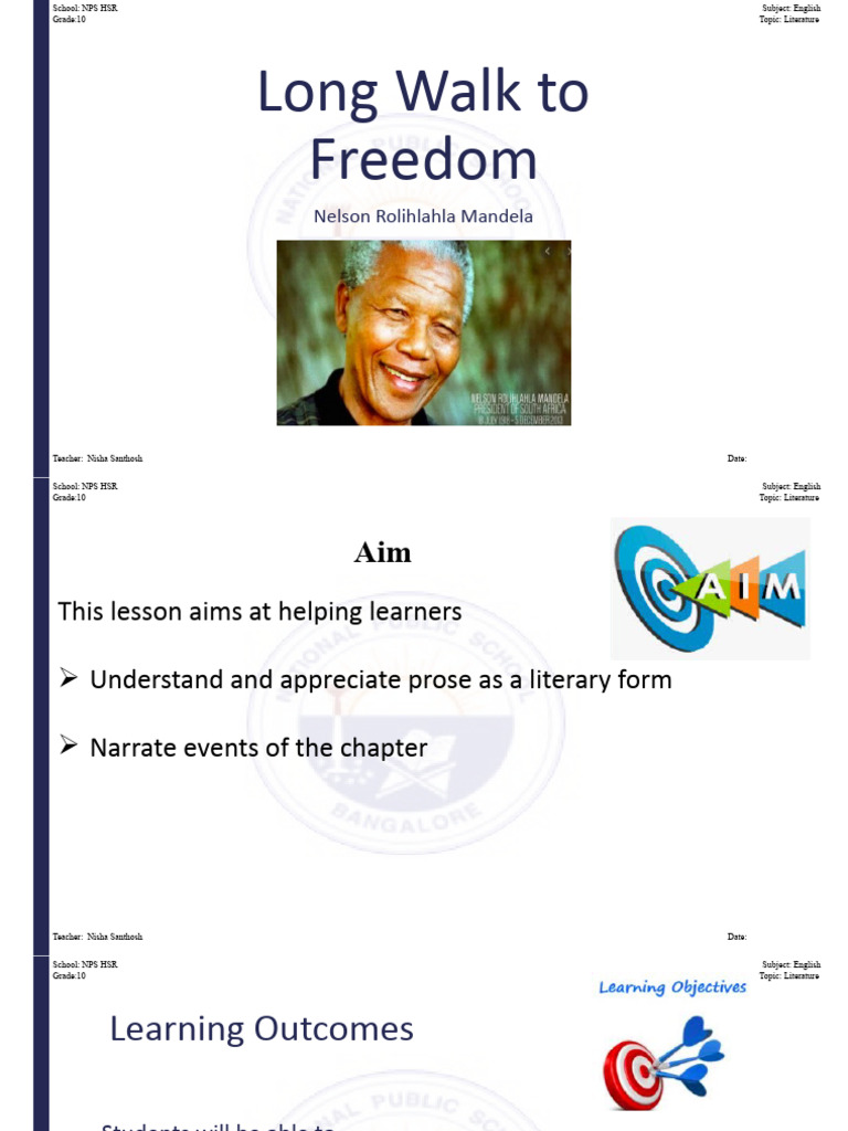 A long walk to freedom download free pdf nelson mandela english