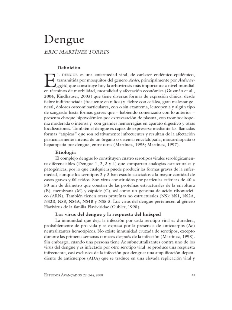El Dengue | PDF | Relaciones personales, crianza y desarrollo personal ...