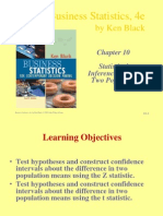 Business Statistics, 4e: by Ken Black