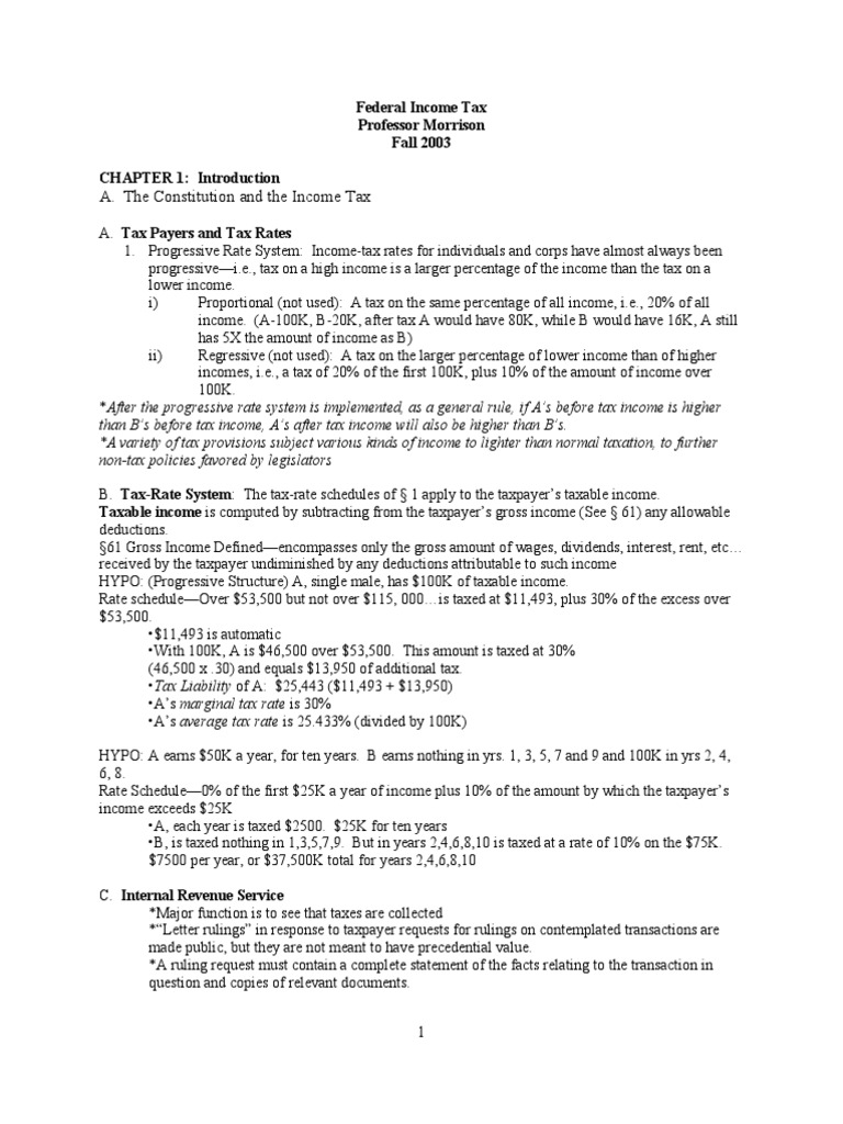 Understanding Federal Income Tax Basics | PDF | Tax Deduction | Income ...