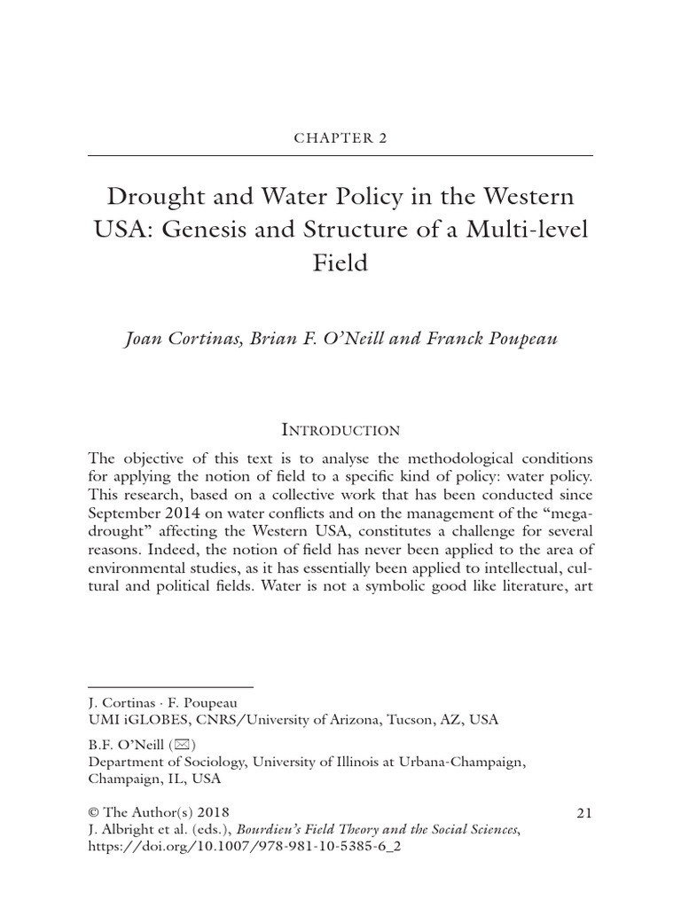 Drought and Water Policy in The Western | PDF | Colorado River ...