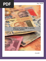 Major Activities of RBI