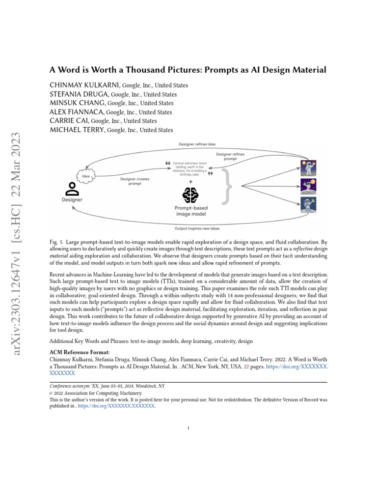 Prompts as Design Tools in AI | PDF | Artificial Intelligence ...