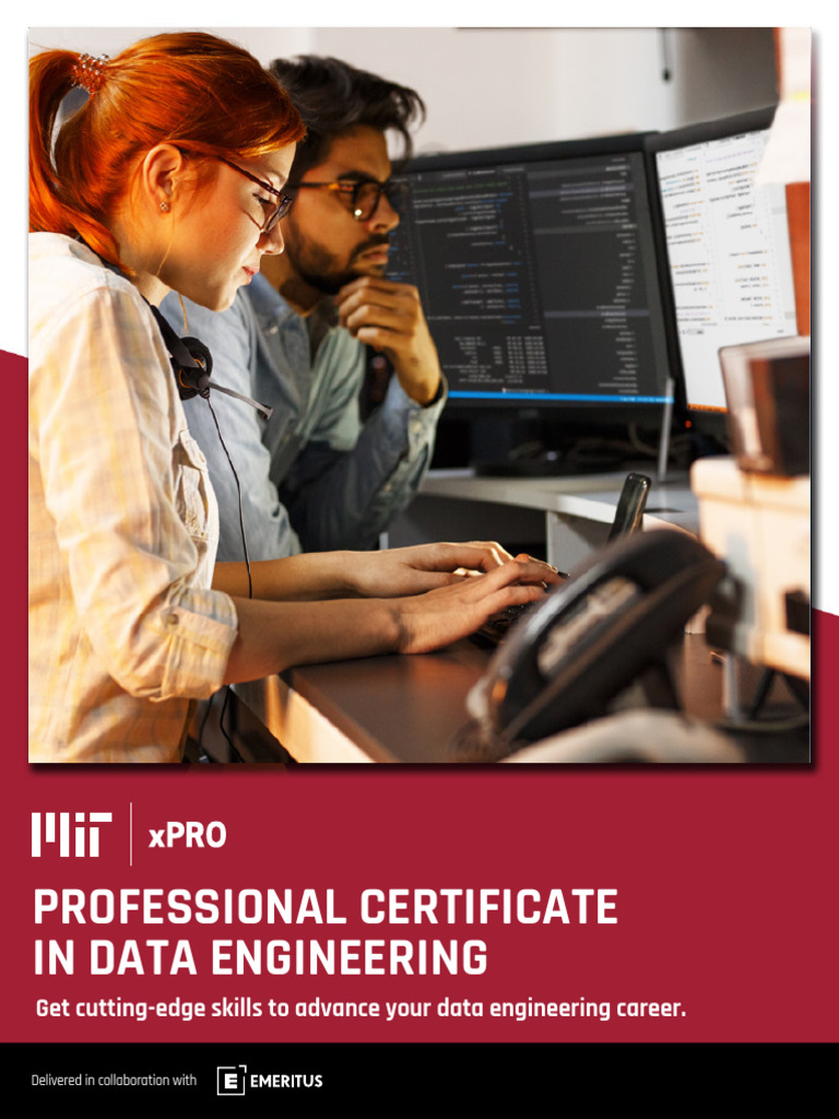 Brochure Professional Certificate in Data Engineering | PDF | Databases ... image.
