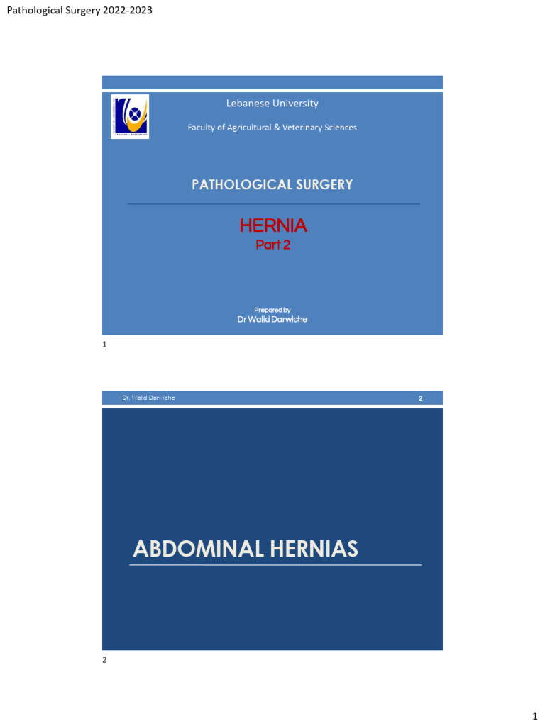 Understanding Abdominal Hernias in Animals | PDF | Abdomen