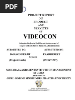 Minor Project Report On Videocon