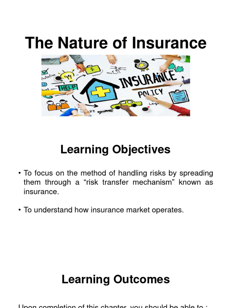Understanding the Nature of Insurance | PDF | Insurance | Risk