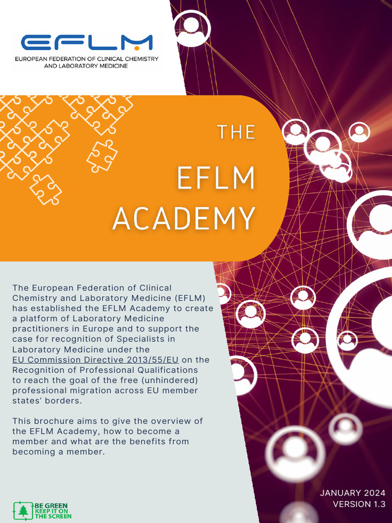 EFLM Academy Membership Benefits Overview | PDF | Medicine | European Union