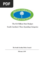 The $21 Billion State Budget: South Carolina's Three Spending Categories