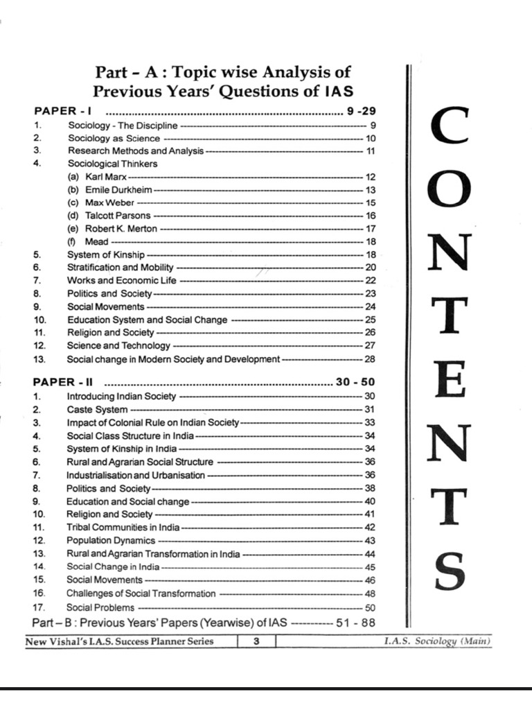 Upsc Optional Sociology Syllabus