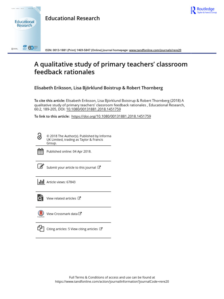 QUALITATIVE IN EDUCATION intelligence overview