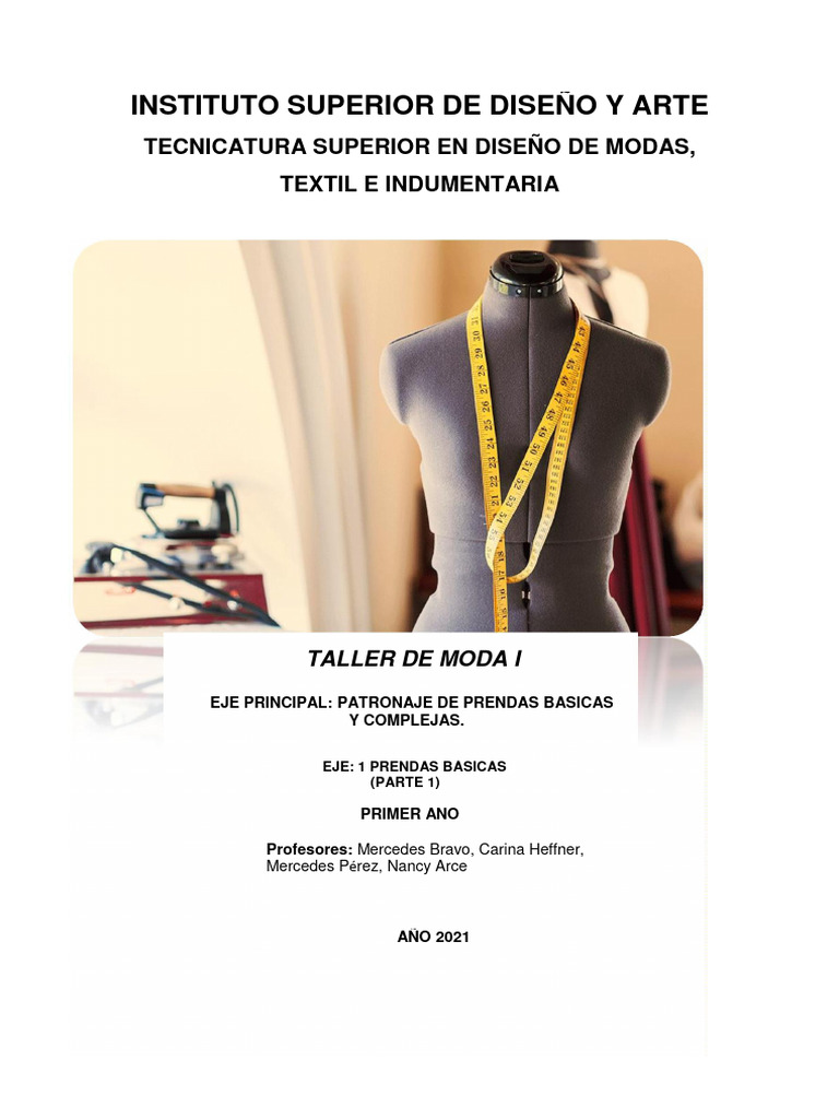 Taller de Moda I Apunte #1 | PDF | Ropa | Textiles