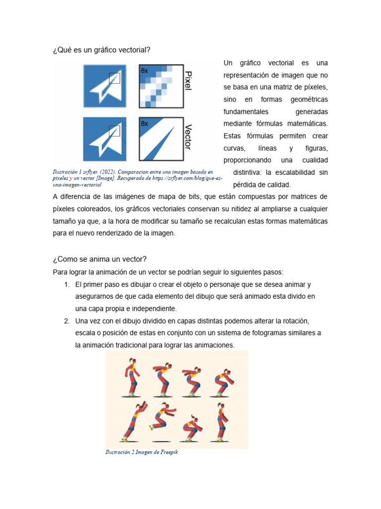 Qué Es Un Gráfico Vectorial | PDF | Vector Euclidiano | Animación