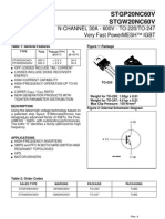 STGW 20nc60 - N - Igbt - 600v 30a