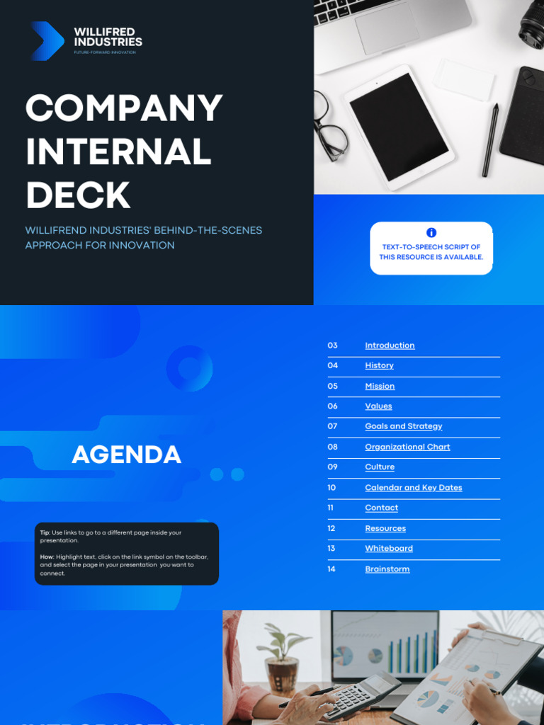 Blue White Gradient Tech Company Internal Deck Brand Guidelines ...