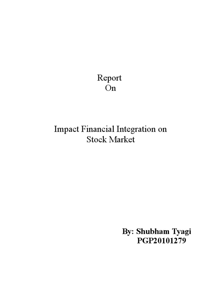 Impact of Financial Integration on Markets | PDF | Financial Markets ...