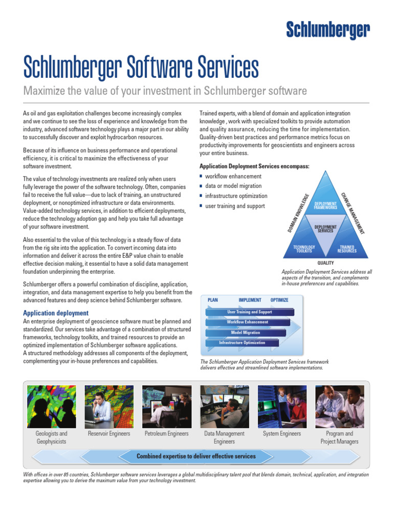 Schlumberger Software Deployment Services | PDF | Software Development ...