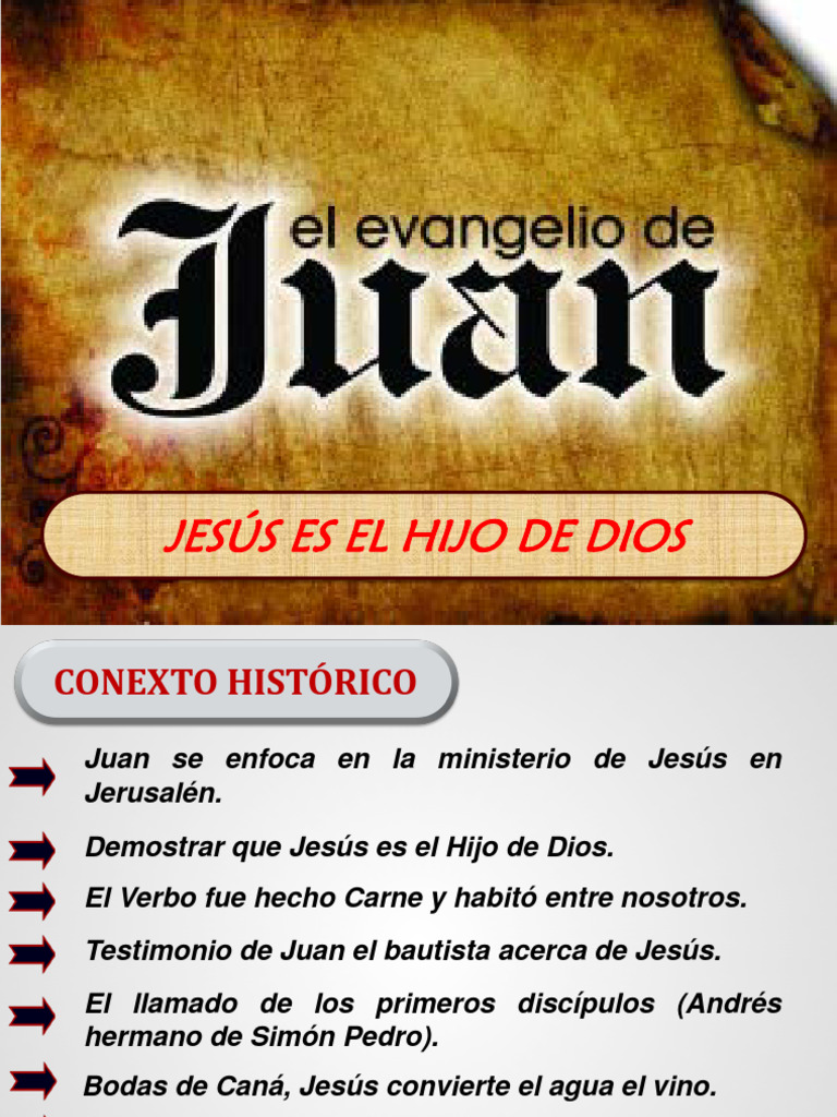 Jesús: El Hijo de Dios y Su Misión | PDF | Jesús | Juan el apóstol