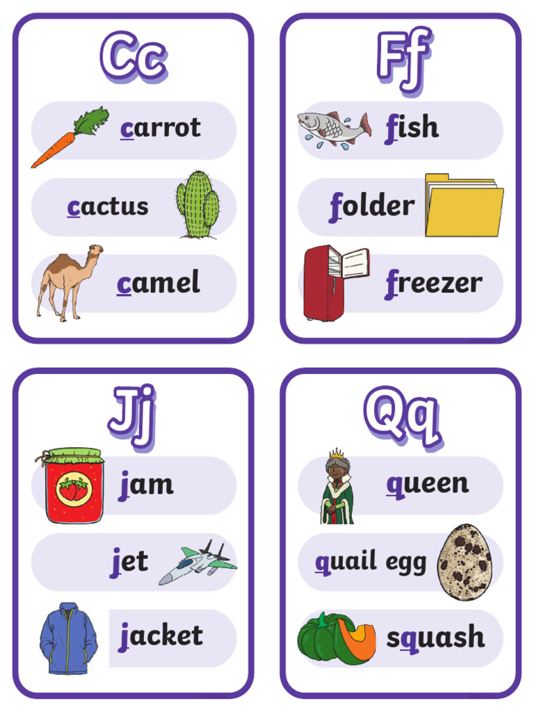 Free Printable Flashcards for Kids | PDF