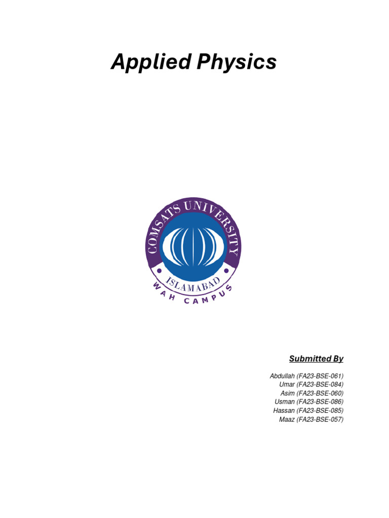 Applied Physics Lab | PDF | Electronic Circuits | Switch