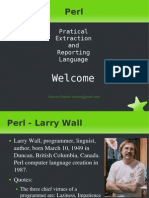 Pratical Extraction and Reporting Language: Welcome