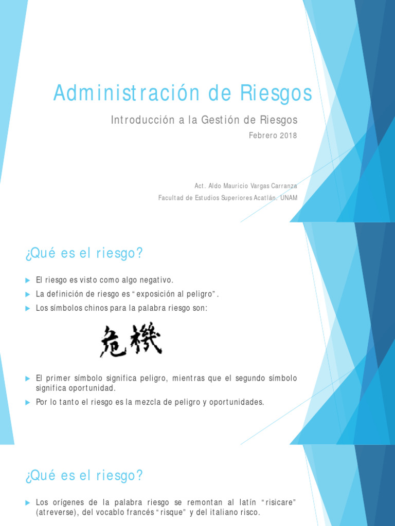 Introducción a la Gestión de Riesgos | PDF | Riesgo | Riesgo crediticio