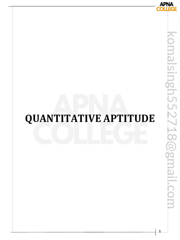 Quantitative Aptitude 12 | PDF | Speed | Ratio