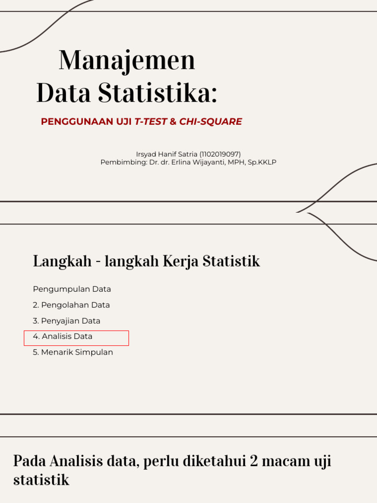 Analisis Statistik oleh Irsyad Hanif | PDF | Sains & Matematika