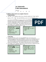 Confidence Intervals TI83