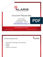 Concurrent Request Sets: K I Gilli Kevin Gillins Alaris Technology 978-486-8033 Ext 102