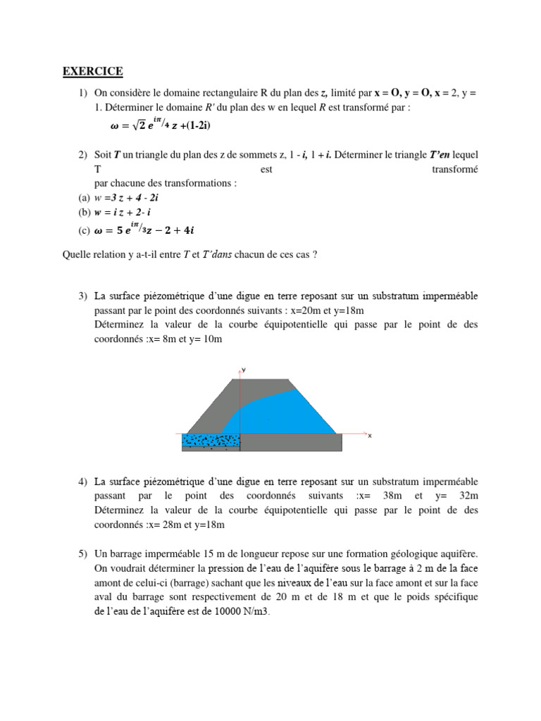 Transformations complexes et courbes équipotentielles | PDF | Sciences ...