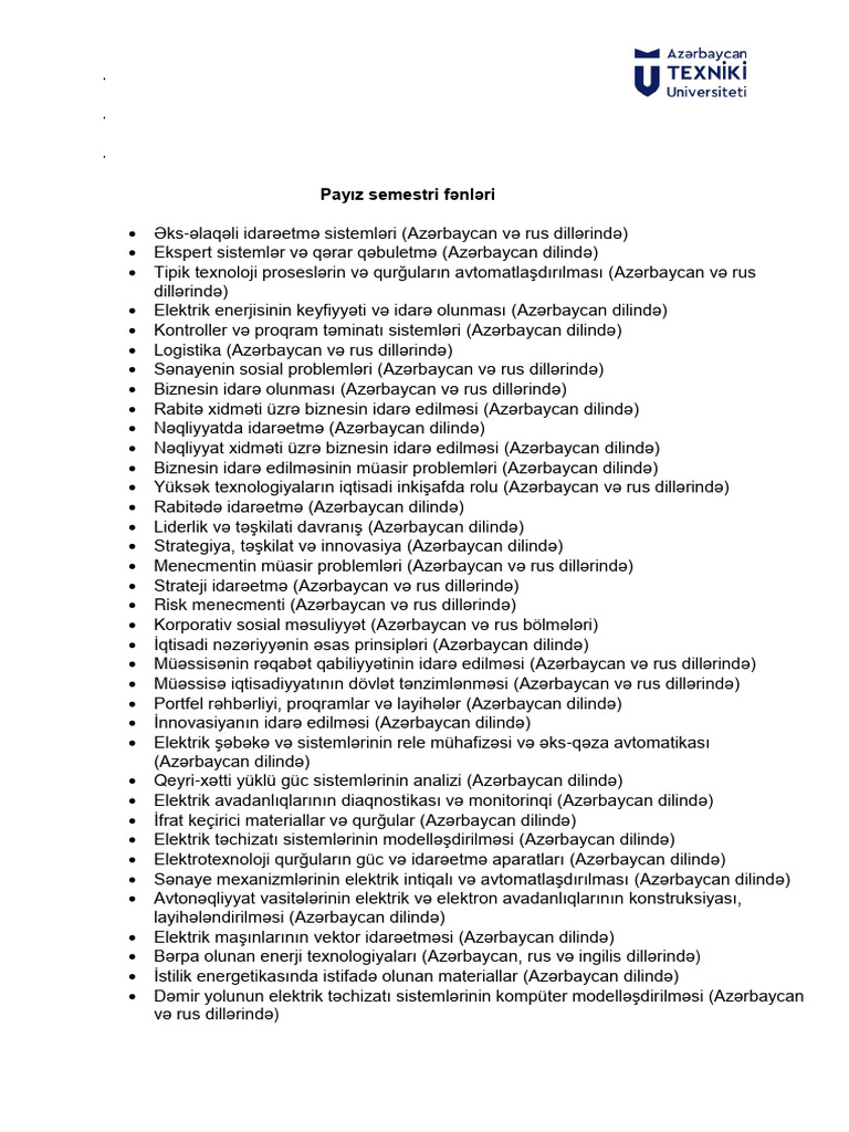 Magistratura 2024 2025 Payiz PDF