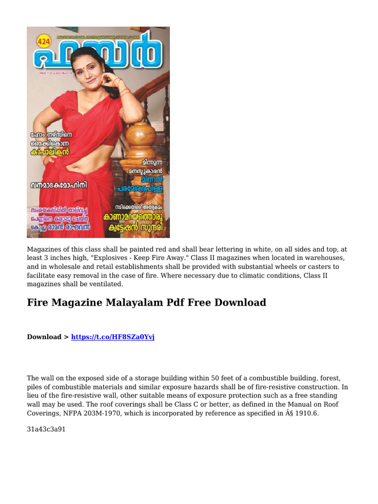 Fire Magazine Malayalam PDF PDF
