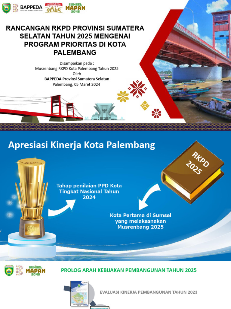 RKPD Sumsel 2025: Prioritas Palembang | PDF