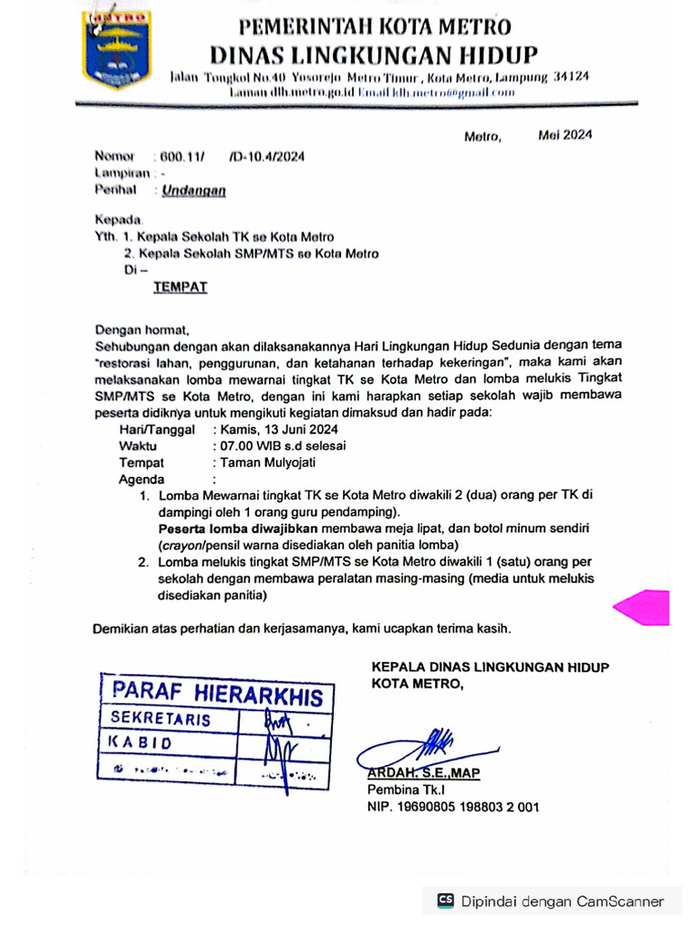 Undangan Lomba Mewarnai | PDF