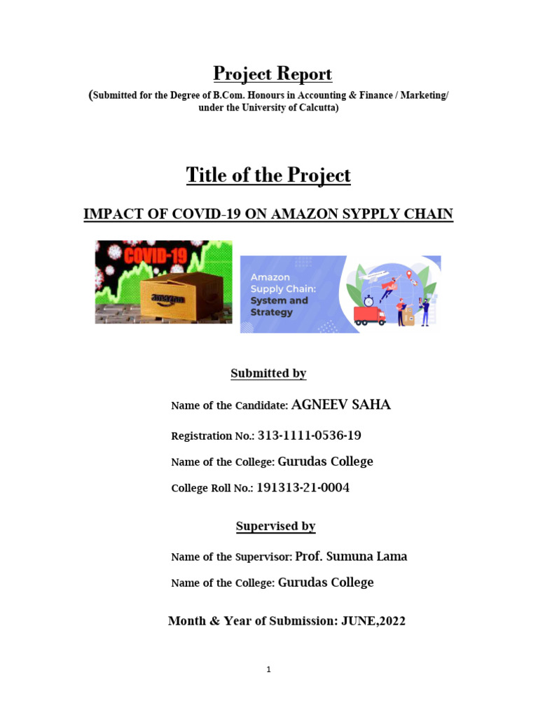 Bcom sem 6 project work corrected download free pdf survey