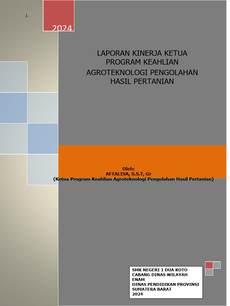 Laporan Kinerja Ketua APHP SMK 2024 | PDF | Karier & Perkembangan | Bisnis