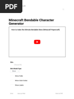 Free Steve Minecraft Papercraft Template | PDF | Home & Garden