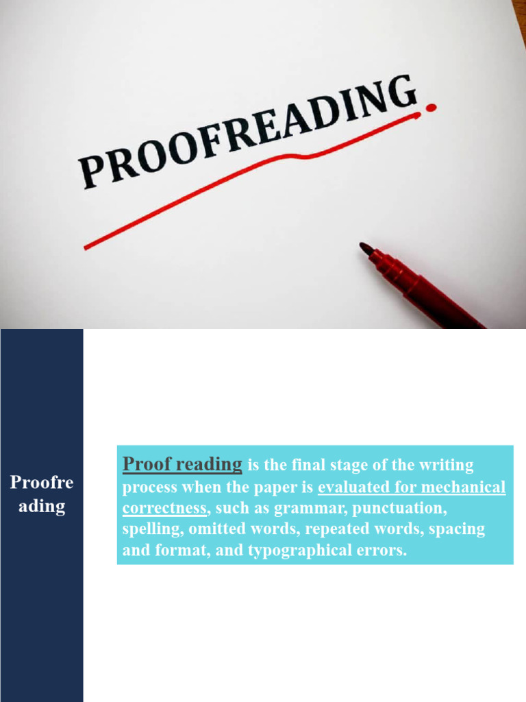 Importance of Proofreading in Writing | PDF